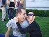 Mitch and Kepi being silly at the love festival at Civic Center, San Francisco.
